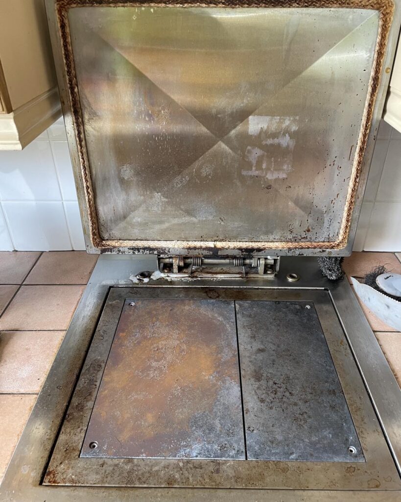 red aga cooker cleaning ware-1