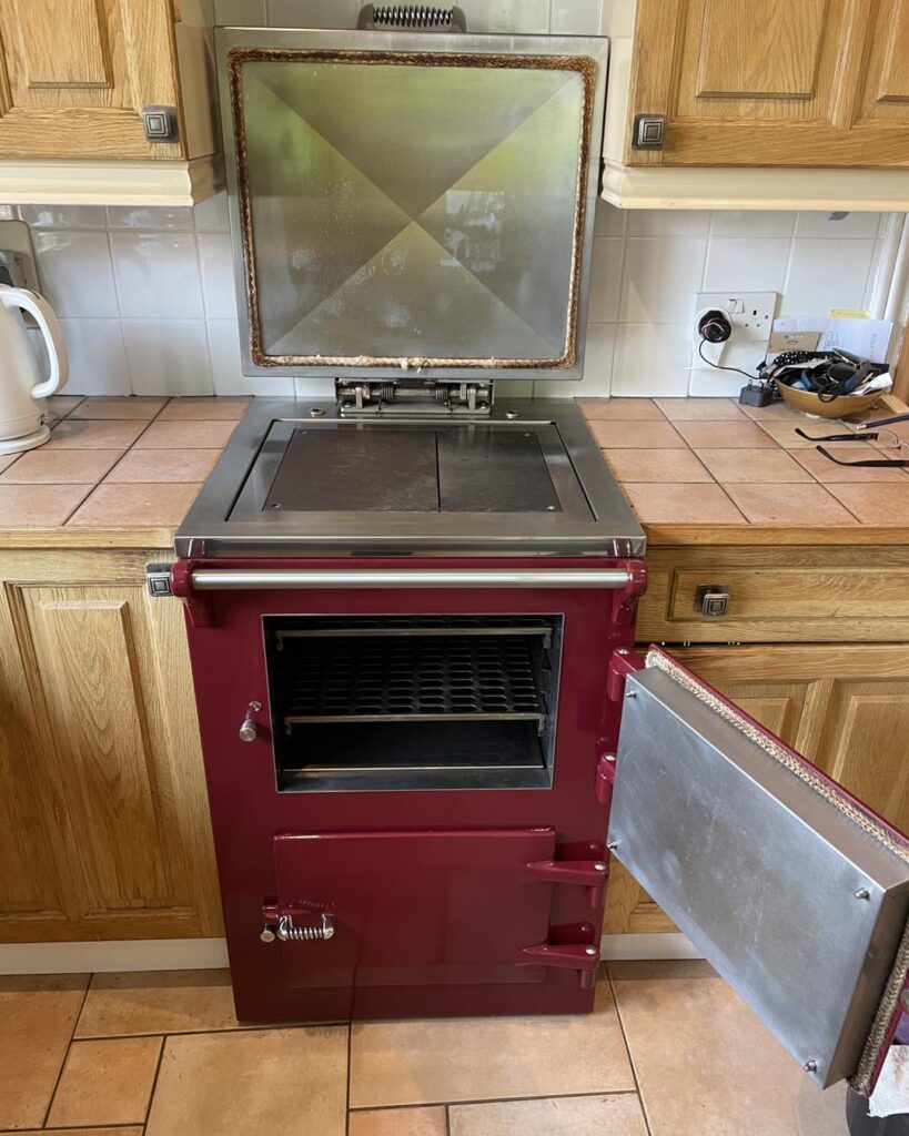 red aga cooker cleaning ware-2